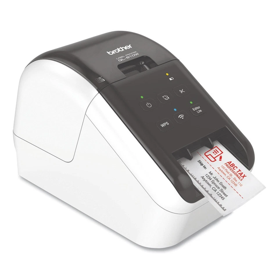 Brother QL810W 5"x9.38"x6 110" Labels/min Print Spd Ultra-Fast Label Printer New - Image 2 of 4