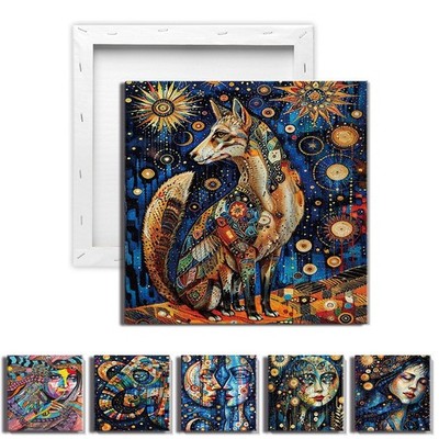 20x20cm bedruckte Leinwand Wandbilder Dopamin Kunst zum Aufhängen für Wohnzimmer