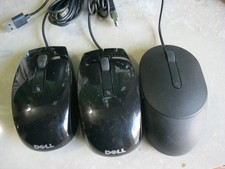 3 Genuine Dell Wired Laser Mouse 2x M-UAV-DEL8 1x MS3220t - FREE SHIPPING