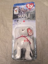 RARE McDonald's TY Maple the Bear Beanie Baby w/Errors 1993/ Oakbrook