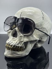 Vintage Ferrari Foldable Aviator Sunglasses Black Tone gray Gradient Lens