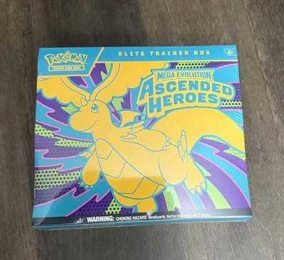 The Pokémon TCG: Mega Evolution Ascended Heroes Elite Trainer Box. Ships Fast 