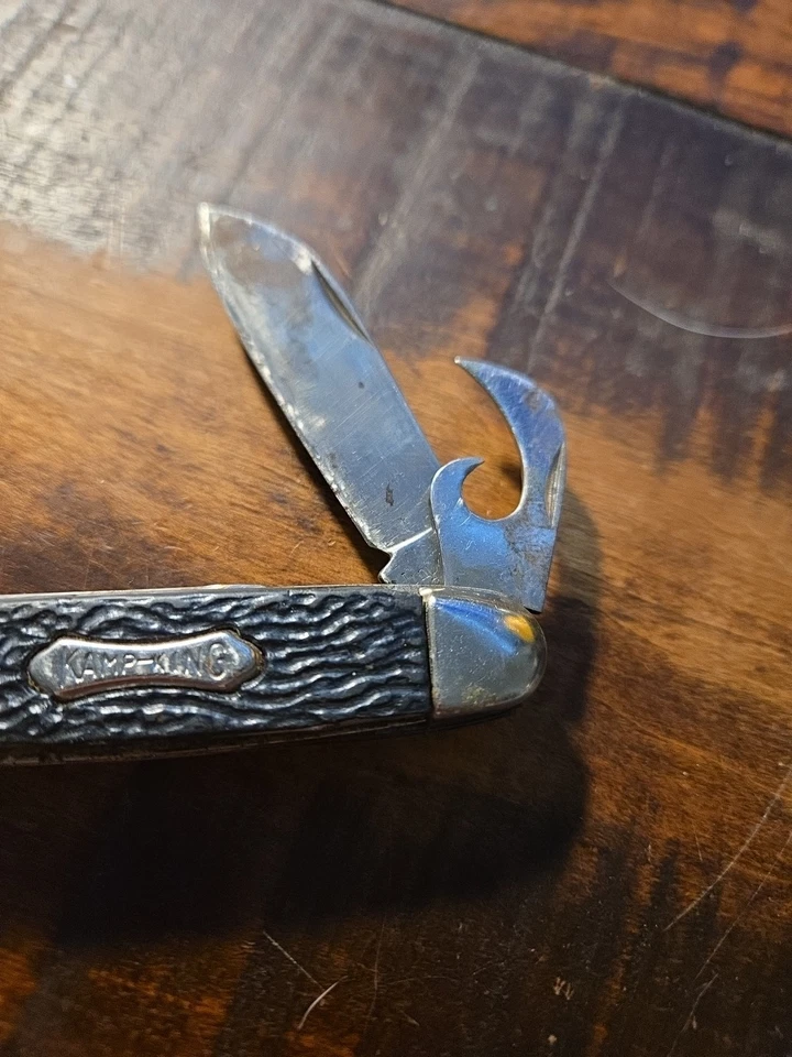 Cuchillo Camper Imperial Kamp King Ireland vintage mango negro Foto 2 de 4