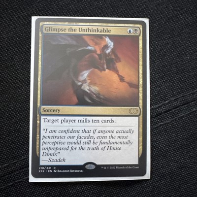 MTG - Glimpse the Unthinkable - Double Masters 2022 - NM, English Magic FLAT RAT