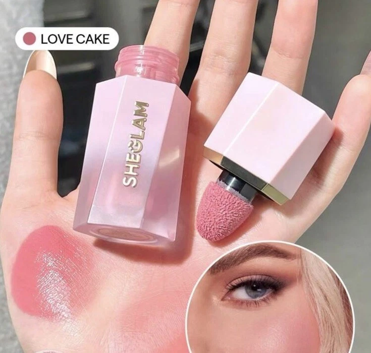 SHEGLAM Color Bloom Liquid Blush Makeup for Cheeks Matte Finish - Love Cake - Image 4 of 4