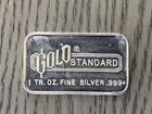Engelhard Gold Standard 1 Oz .999 Silver Bar Mirror Back Very Rare