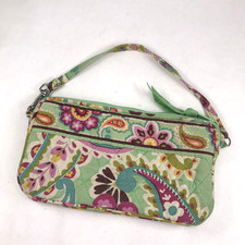 Vera Bradley Tutti Frutti Floral Paisley Wristlet Purse Wallet Zip