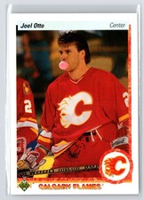 Joel Otto 1990-91 Upper Deck French #141c Calgary Flames