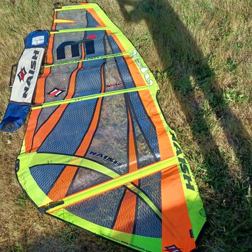 3.25m Naish Nalu windsurfing wave sail, very good condition, x-ply/Dacron/Mylar