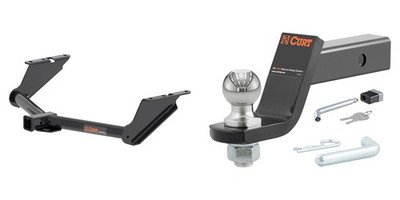 CURT Trailer Hitch Tow Kit w/ 2in Receiver, Ball Mount, Lock, Pin & Clip #13503