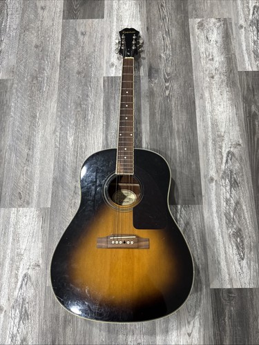 Epiphone AJ-200EVS Akustikgitarre in Schwarz/Orange