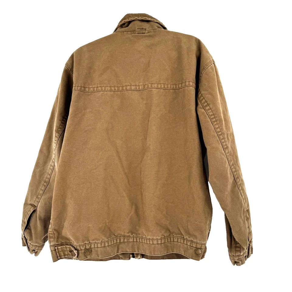 DRI Duck Tuff Boy Canvas Jacket Men's Large Brown Chore Barn Work Rancher Farm - Image 2 of 4