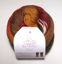 100 gram ball of Laines du Nord HARMONIOUS SOCK knitting yarn 05