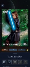 Topps Star Wars Card Trader Epic Sapphire 199 Card Green set w 12cc Anakin Award