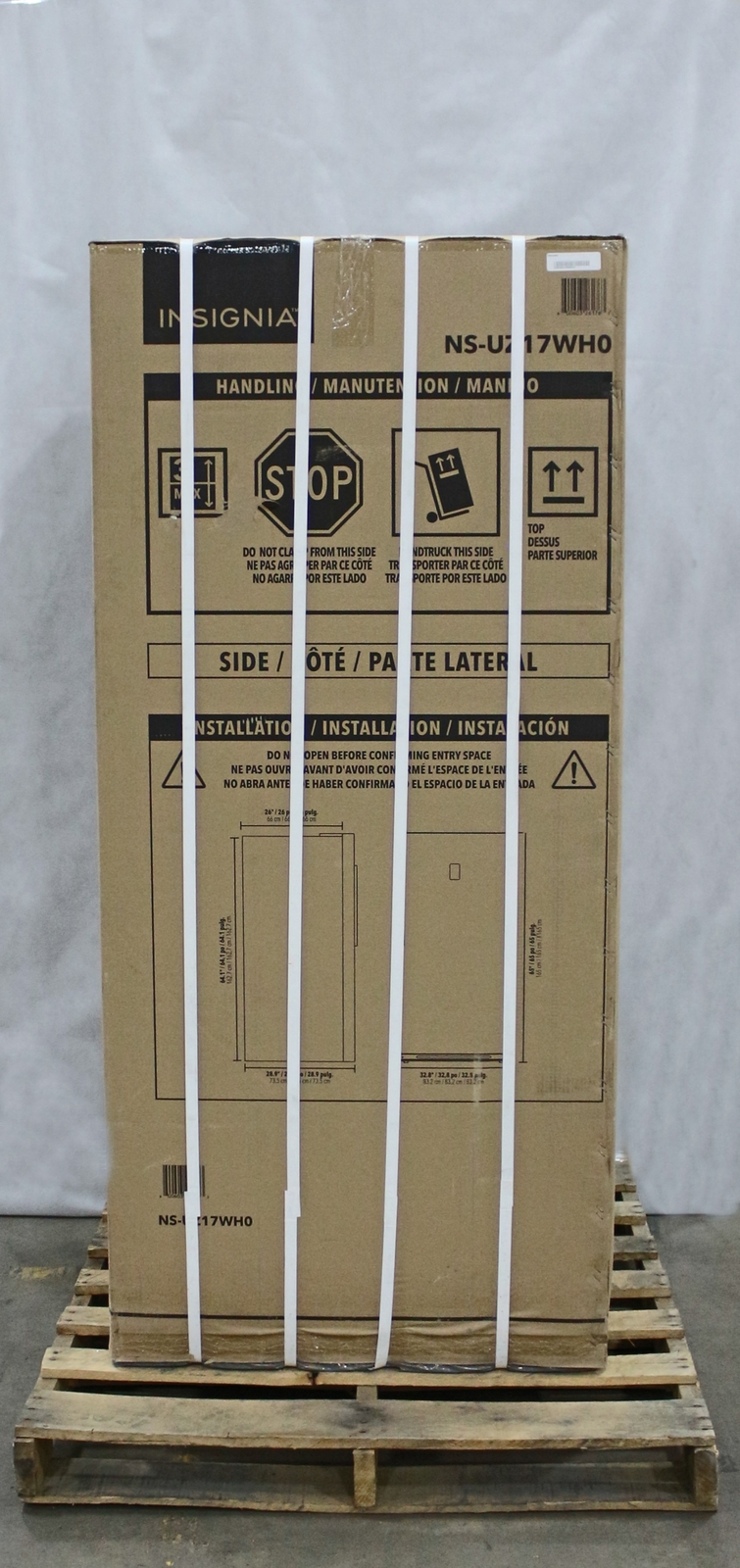 INSIGNIA 17 CU FT GARAGE READY UPRIGHT FREEZER NSUZ17WHO NEW