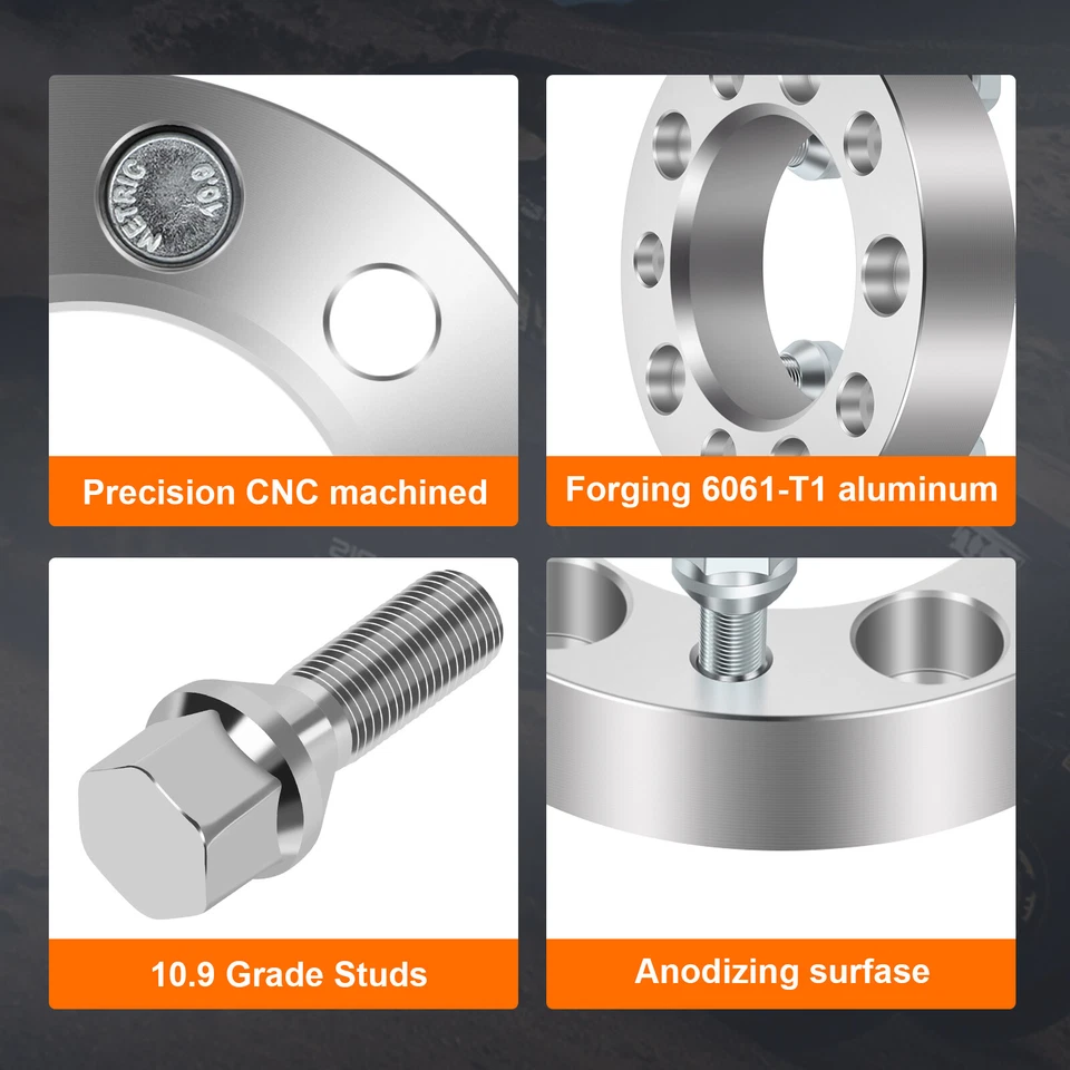 4 проставки для колес 1,25 дюйма 5x4,75 подходят для Chevy S10 Camaro Corvette Pontiac Firebird - Изображение 3 из 4