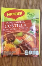 6 PACK RIB FLAVORED SOUP MIX /SOPA MAGGI CRIOLLA DE COSTILLA