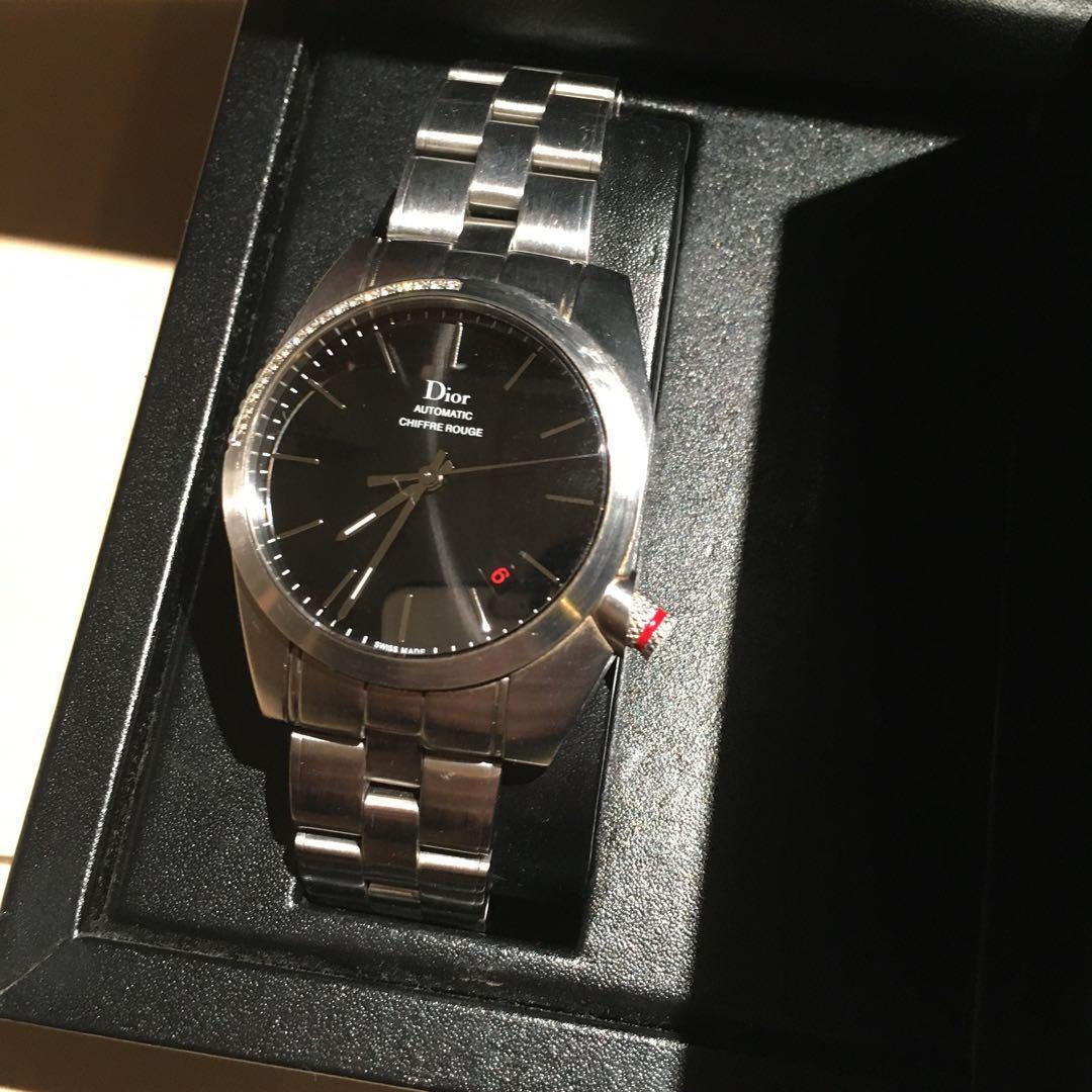 Dior Homme Chiffre Rouge Automatic Watch Silver Black Dior Homme Chiffre Rouge Automatic Watch Silver Black