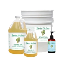 Sesame Oil - 100% Pure - Massage Oil -Skin, Hair & Face - Carrier Oil -DIY -BULK