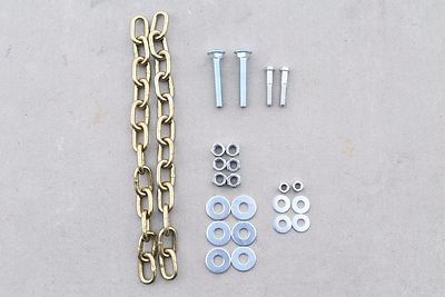 1/2'' Shooting Target Mounting Kit with 12'' Heavy Duty G70 Chain