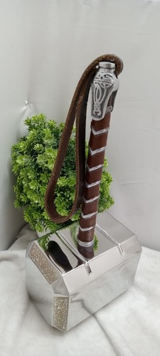 Thor Hammer 1:1 Replica Prop Mjolnir Metal Cosplay Full Metal Avengers for gift - Picture 3 of 9