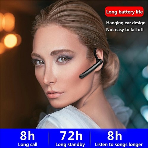 Noise Cancelling Wireless Earphone Bluetooth Sports Headset Business Talking - Picture 3 of 12