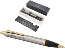 Parker Pen In Metallo Spazzolato G.C. Incisione Laser