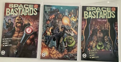 Space Bastards - Issue #1 + #1 Variant + Issue #3 - Mint - First Prints