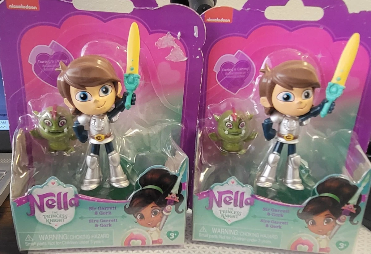 2 PACK Nickelodeon Nella The Princess Knight Sir Garrett Gork Figure New