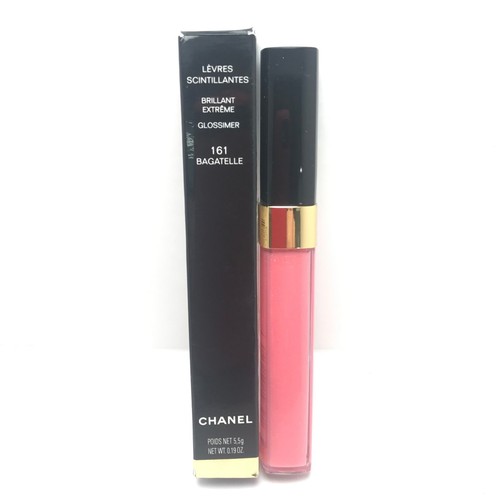 RARE CHANEL Levres Scintillantes Brilliant Extreme Glossimer 161 BAGATELLE NIB