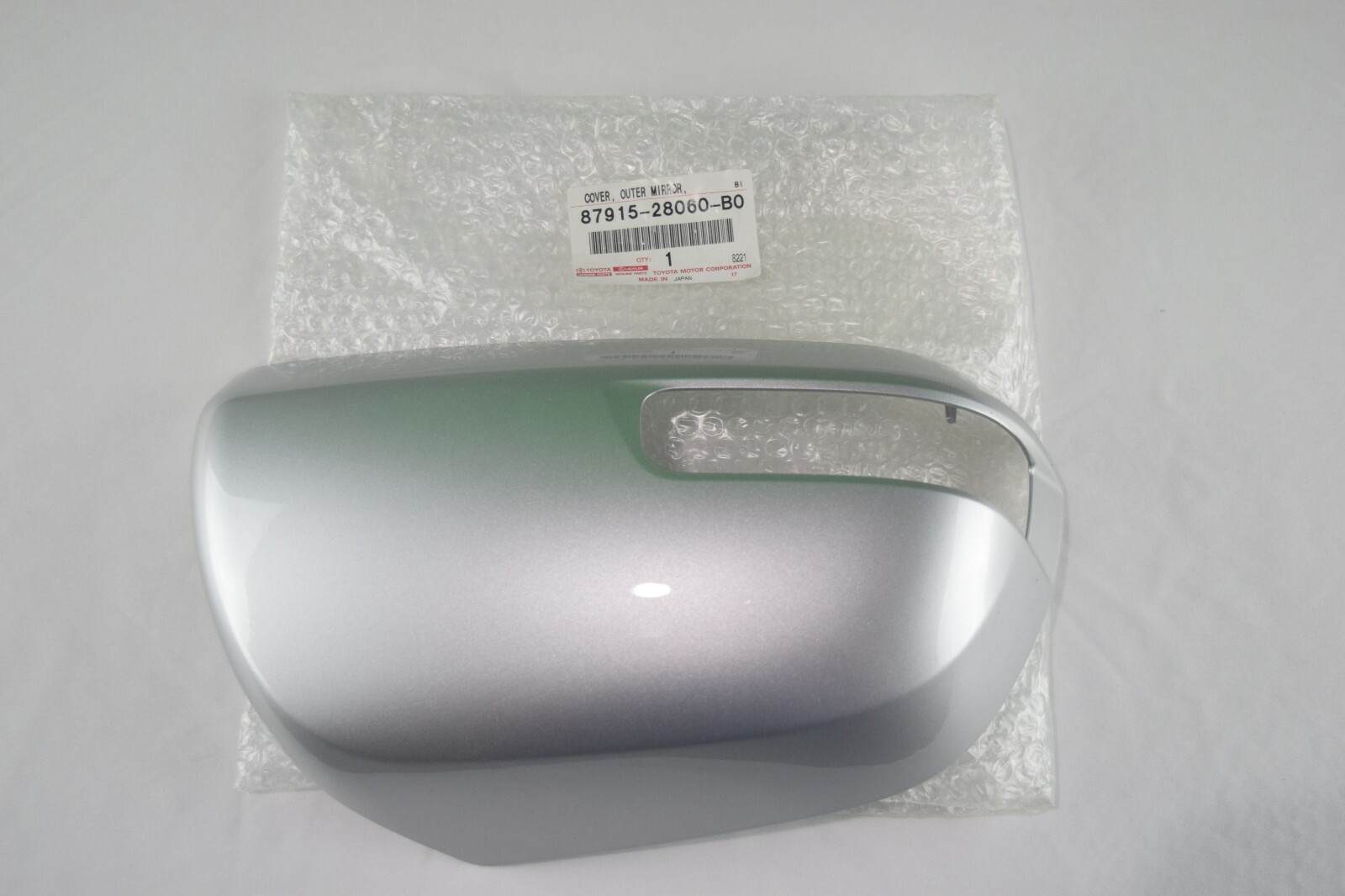 TOYOTA 4RUNNER OUTER MIRROR COVER PASSENGER SILVER 8791528060B0 