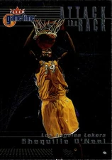 2000-01 Fleer Game Time #10 AR Shaquille O'Neal Attack the Rack