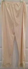 BEAUTIFUL CREAM PETTICOAT SLIP PANTS SIZE SMALL Komar Better Than Pantyhose!