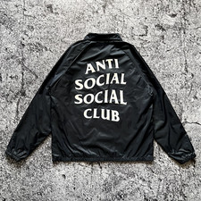 Anti Social Social Club Coach Jacket Big Logo...