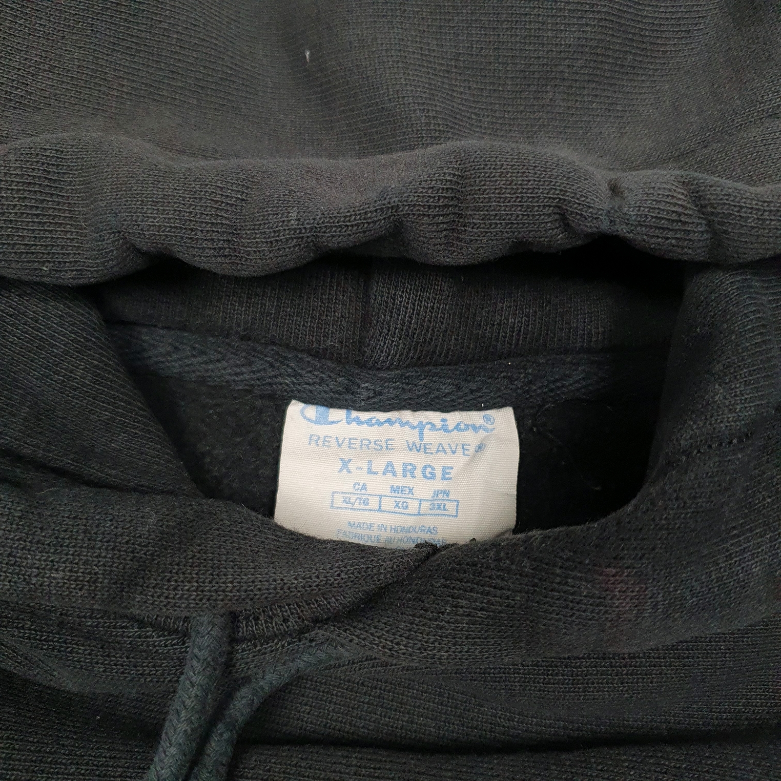CHAMPION Hoodie Reverse Weave Jumper Sweatshirt Mens XL image 2