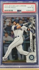 Austin Nola - 2020 Topps Chrome Ben Baller  PSA 10  