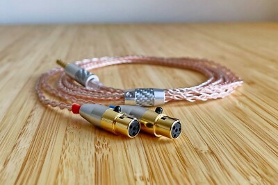 LITZ OCC COPPER + SILVER cable for Audeze LCD 2 3 4 5 LCD-4 LCDX LCD-XC TRS TRRS