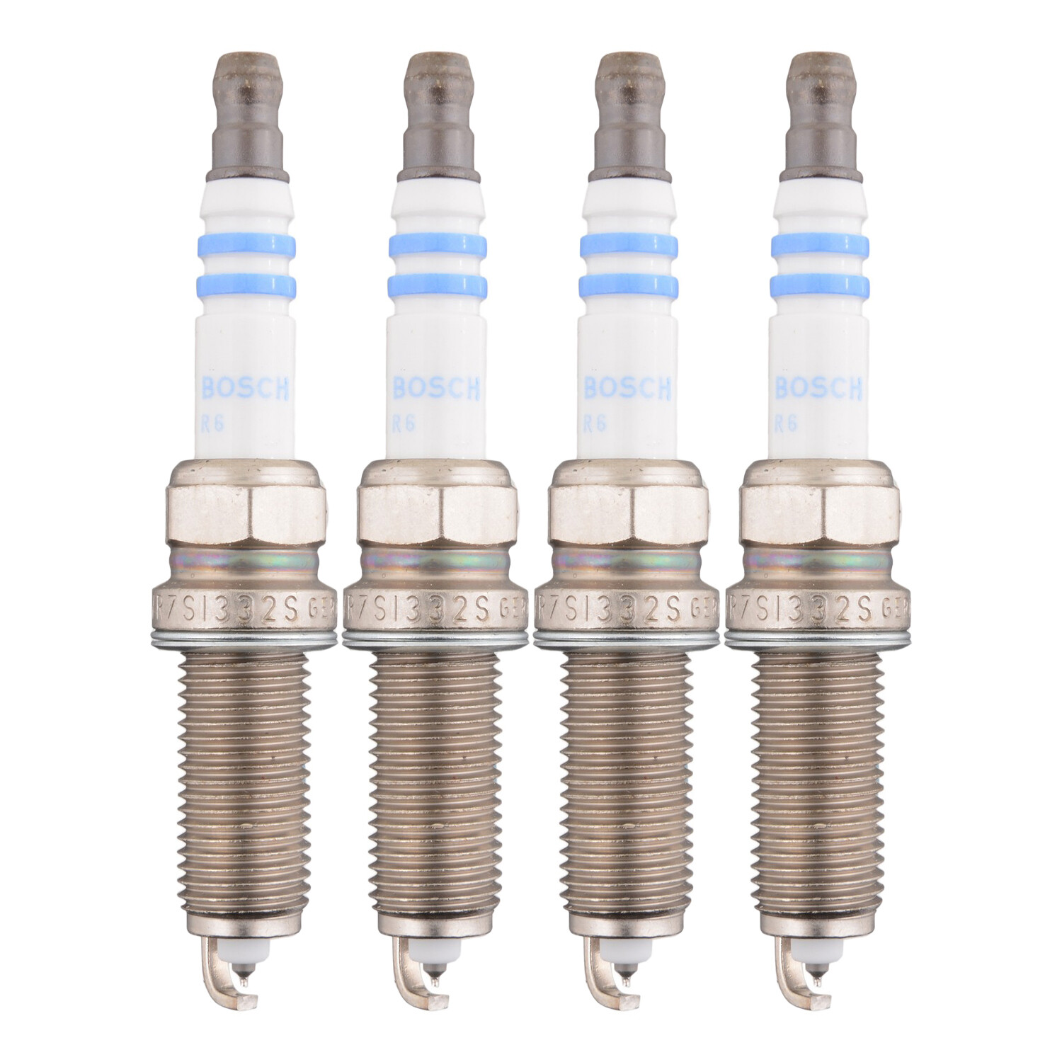 Bosch OE Fine Wire Iridium Spark Plug Set 4 Pieces For Elantra 1.4 L4 17-20