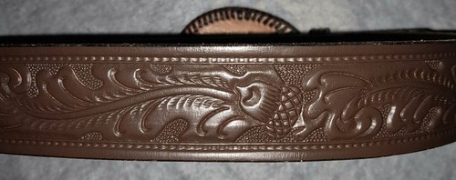 Looper Leather Handcrafted Belt With Snakeskin Buckle. Quality Crafted - Picture 3 of 5