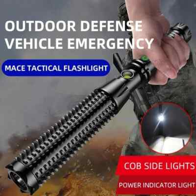 Self Defence Taschenlampe 4 in 1 (LED, COB, Stock) leicht + robust Sicherheit