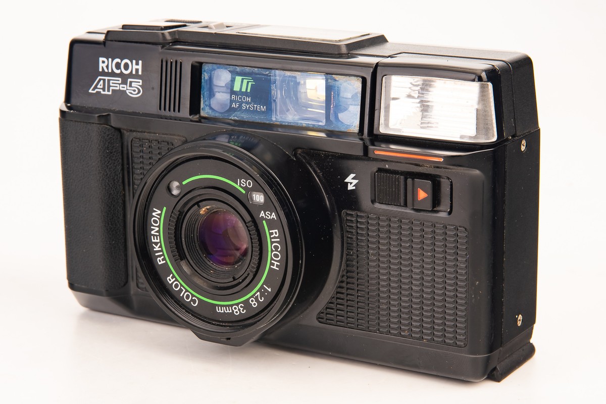 Ricoh AF-5 35mm Rangefinder Film Camera Rikenon 38mm f/2.8