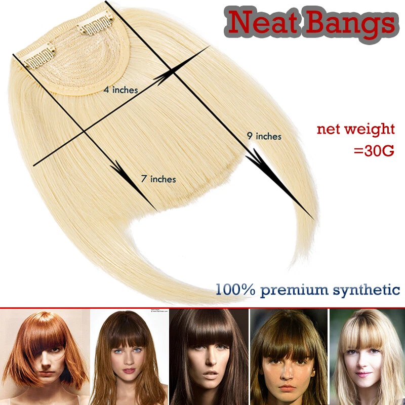 Extensiones de cabello con flecos y flecos naturales reales gruesas como humanas R2 Foto 4 de 4