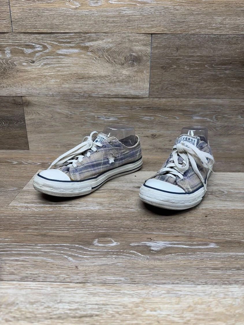 Sneakers Converse All Star in tessuto a quadri da donna taglia 8