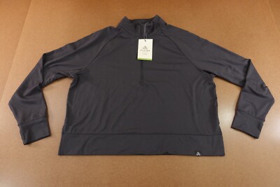 Alpine Design Womens Size XL Charcoal Long Sleeve 1/2 Zip Pullover NWT