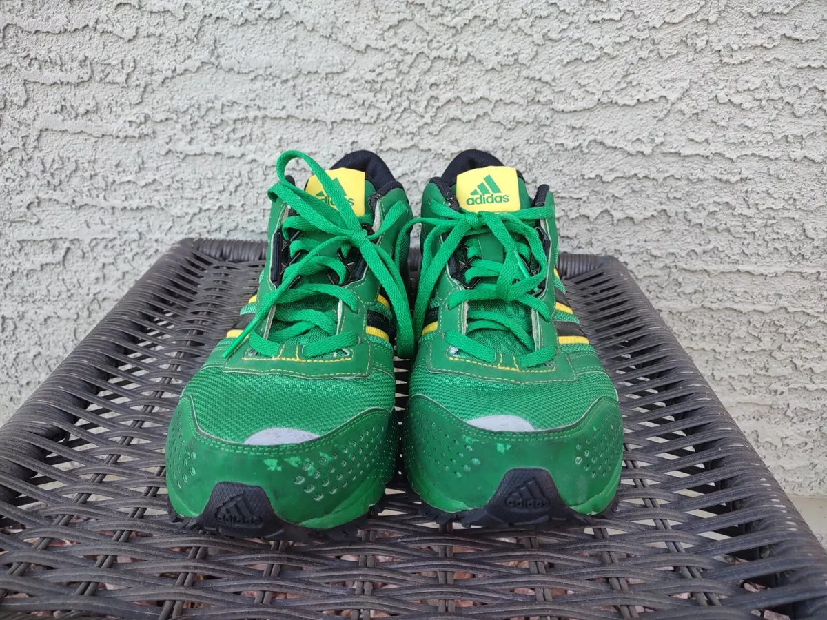 Adidas Marathon TR 10 Trainers Men&#039;s Size 10 Green Yellow Sneakers | eBay