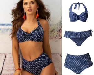 pour moi hot spots frill control swimsuit