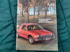 AMC NOS Annual Stockholders book 75 76 Pacer Matador Jeep Gremlin Hornet CJ5 CJ7
