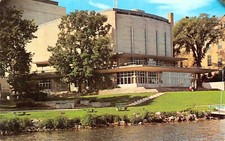 University of Wisconsin Union Theater Lake Mendota Madision WI Vtg Postcard D28