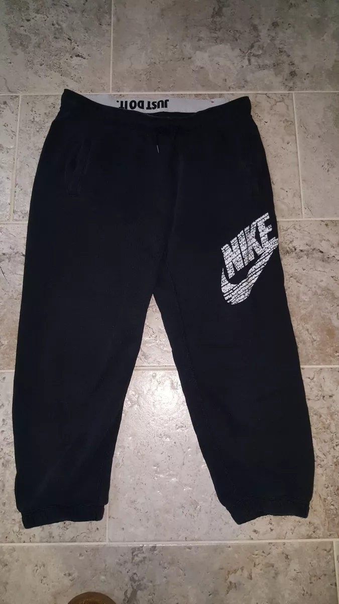 VINTAGE NIKE JUST DO IT SWEATPANTS YOUTH SIZE MEDIUM VERY HARD TO