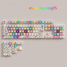 Cute Little Monster Theme PBT MOA Keycaps 130 pcs Keys For Mechanical Keyboard